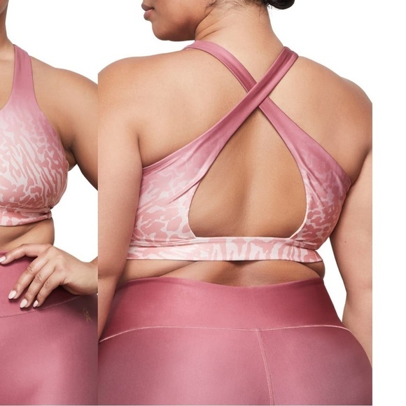 NWT Good American Ombré Cross Back Sports Bra - Picture 2 of 4